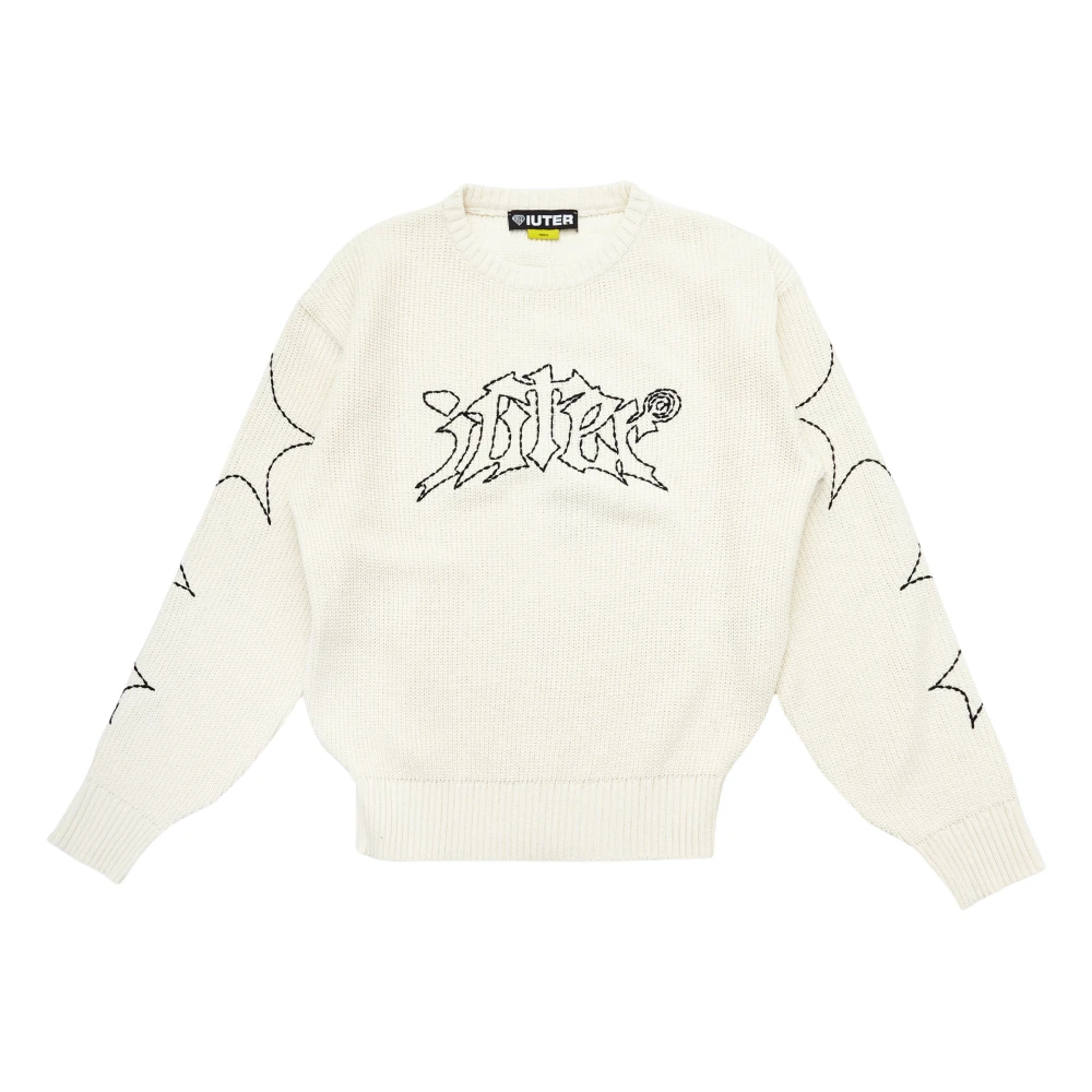Iuter Dreams Jumper Witte Katoenen Trui White Heren