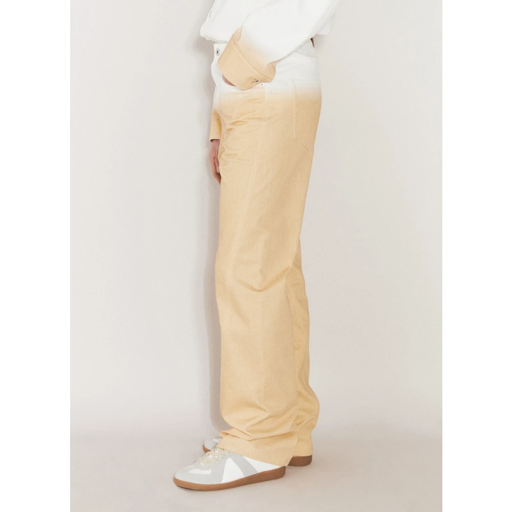 Lanvin Gradient Twisted Jeans Orange Heren