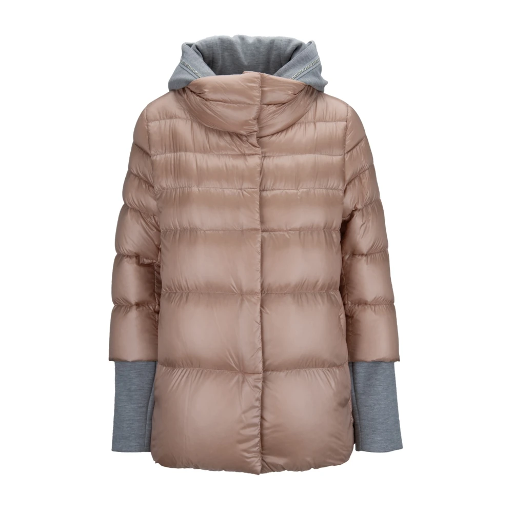 Herno Korte donsjas met automatische knoop rits Brown Dames