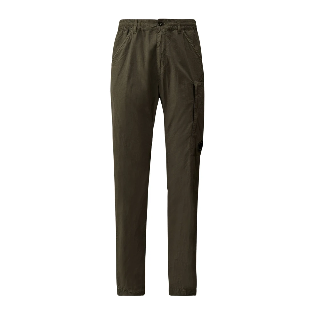 C.p. Company Men's Gray Slim-Fit Trousers, S, Flatt Nylon Cargo Trousers
