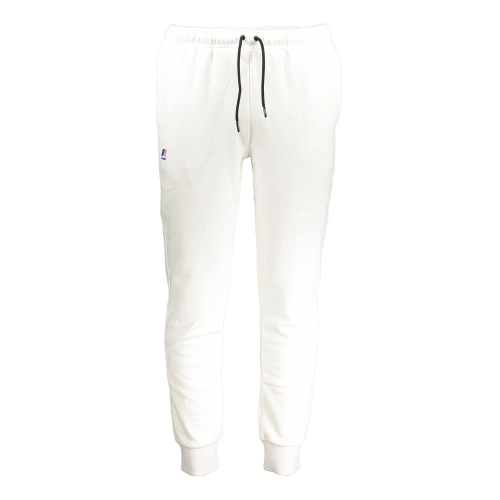 K-way Sportieve witte sweatpants met elastische taille White Heren