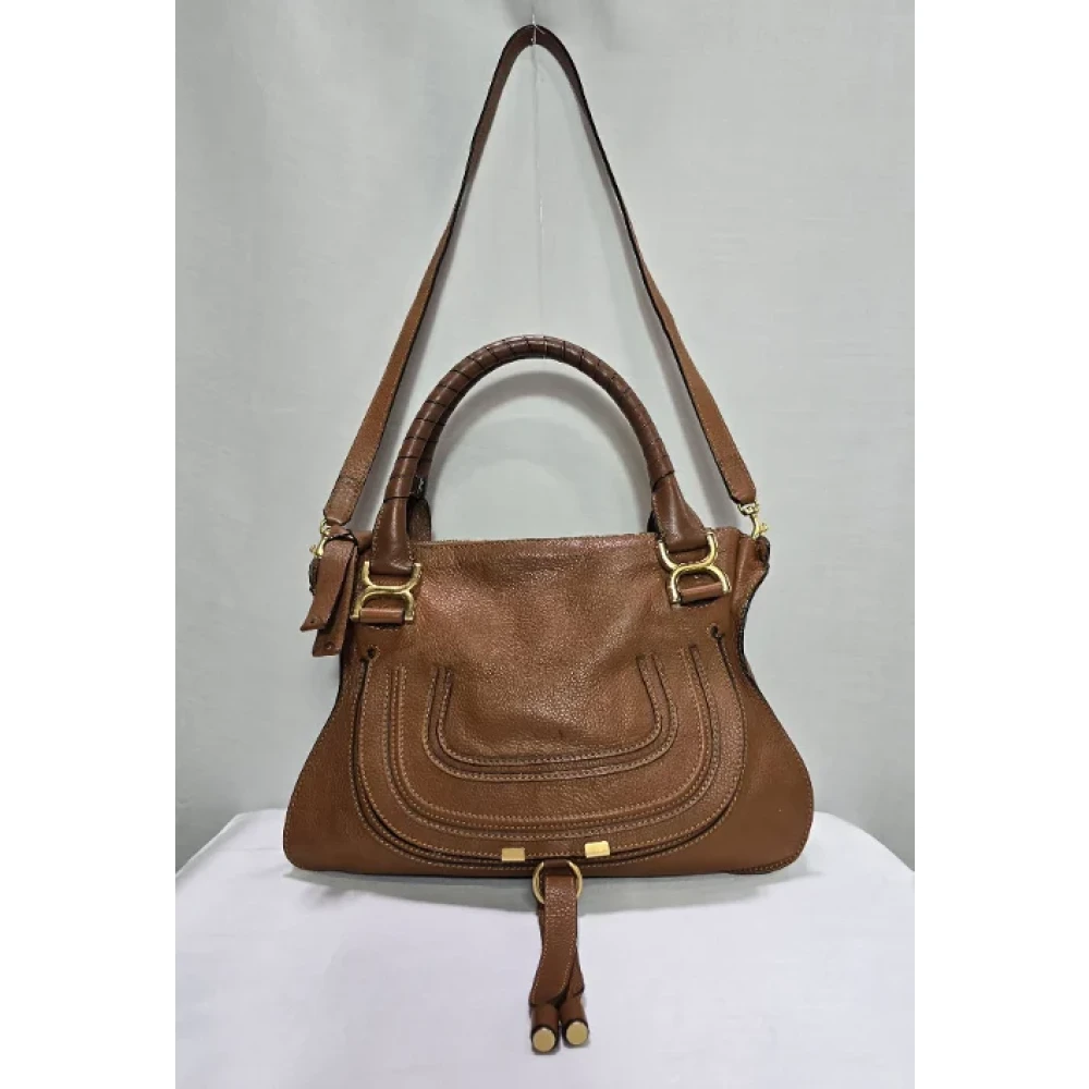 Chloé Pre-owned Leather handbags Brown Dames