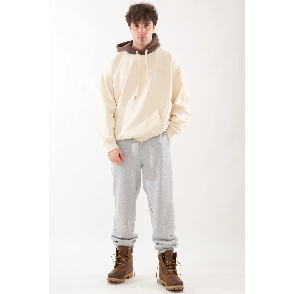 Timberland Comfortabele Boucle Hoodie voor Koud Weer Beige Heren