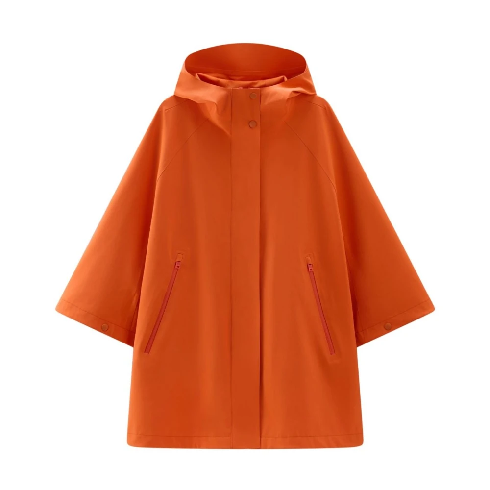 Woolrich Rain Jackets Orange Dames