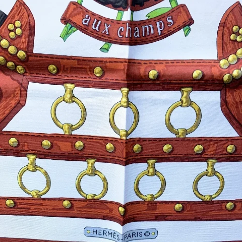 Hermès Vintage Pre-owned Silk scarves Brown Dames