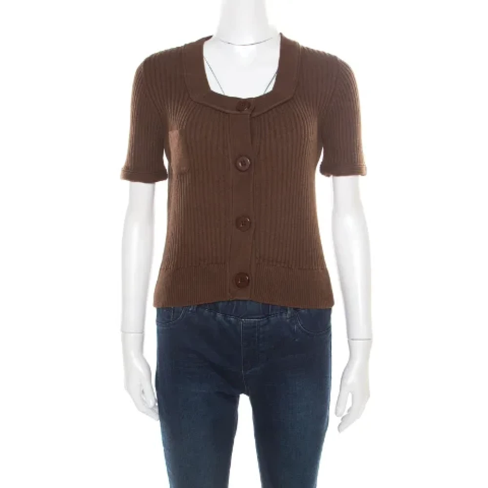 Chloé Pre-owned Cotton tops Brown Dames