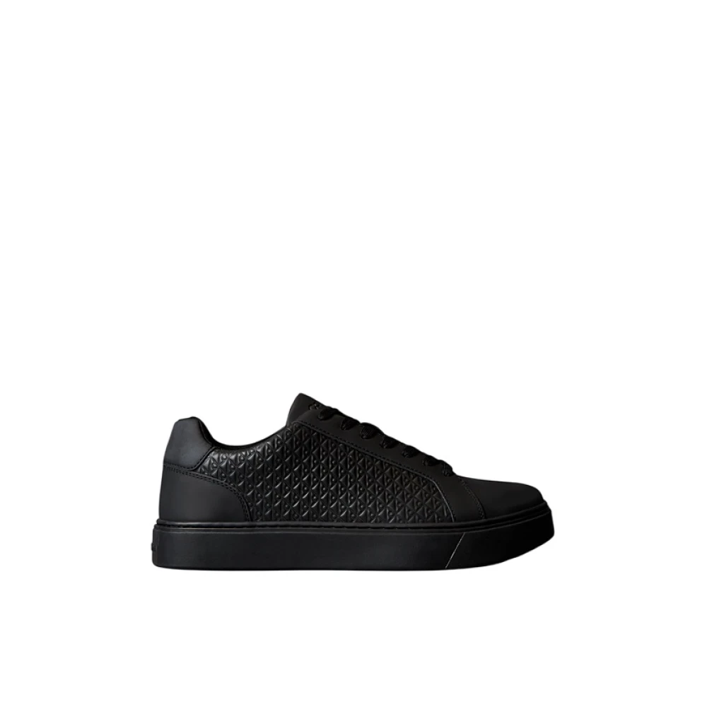 Calvin Klein Men's Black Leather Sneakers