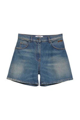 Denim Bermuda Shorts 5-Ficka Stil