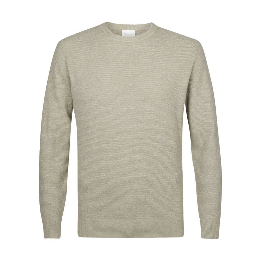 PROFUOMO Heren Truien & Vesten Pullover Crew Neck Groen