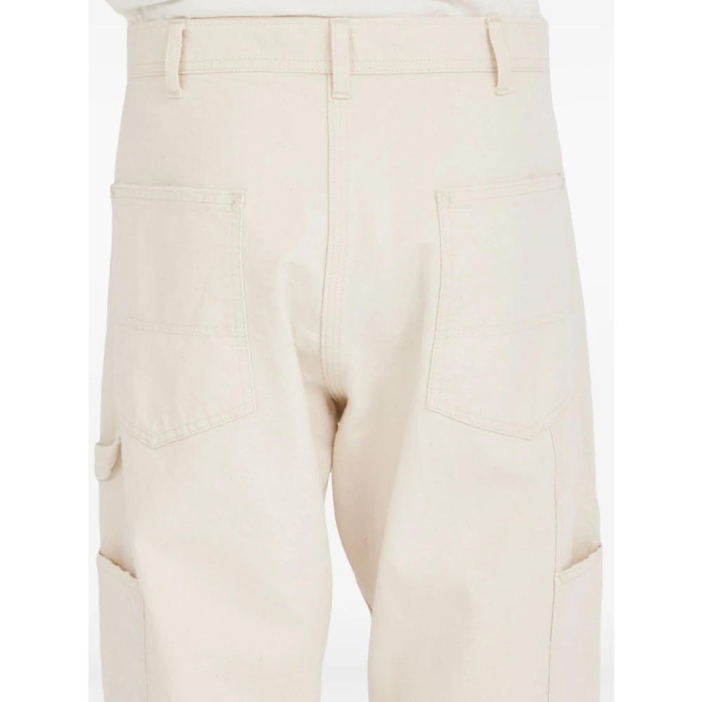 Maison Margiela Witte Denim Broek Rechte Pijp White Heren