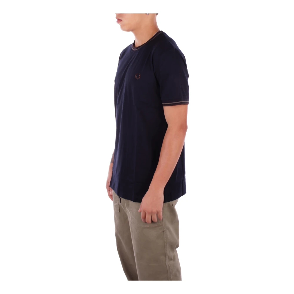 Fred Perry Logo Front T-shirts en Polo's Black Heren