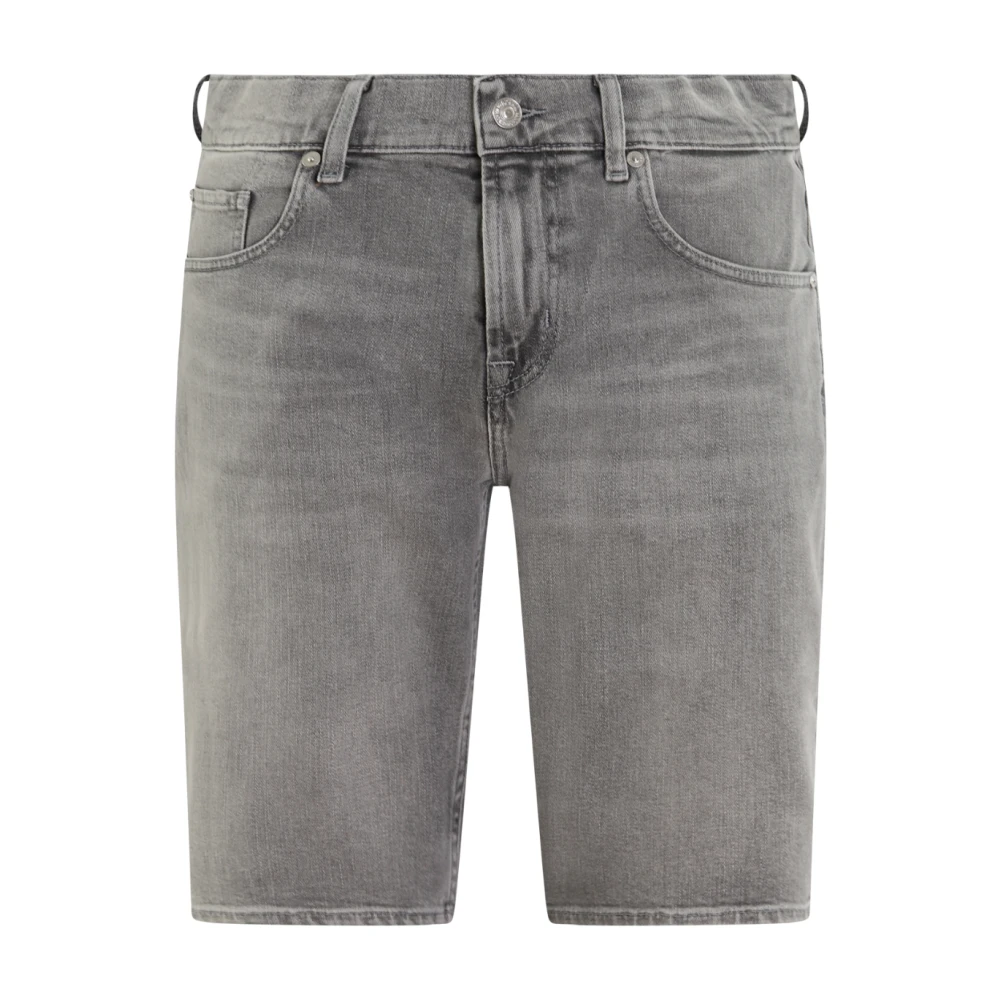 7 For All Mankind Reguliere Shorts Spin voor Heren Gray Heren
