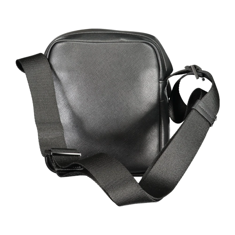 Calvin Klein Zwarte Heren Schoudertas met Rits Black Heren