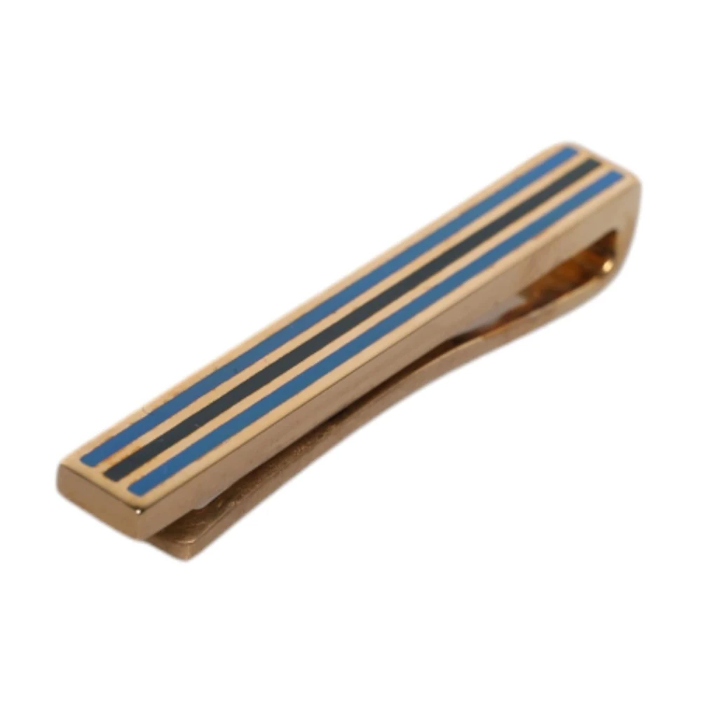 Dolce & Gabbana Men's Multicolor Elegant Striped Tie Clip - Clips Bars - One Size - Accessories