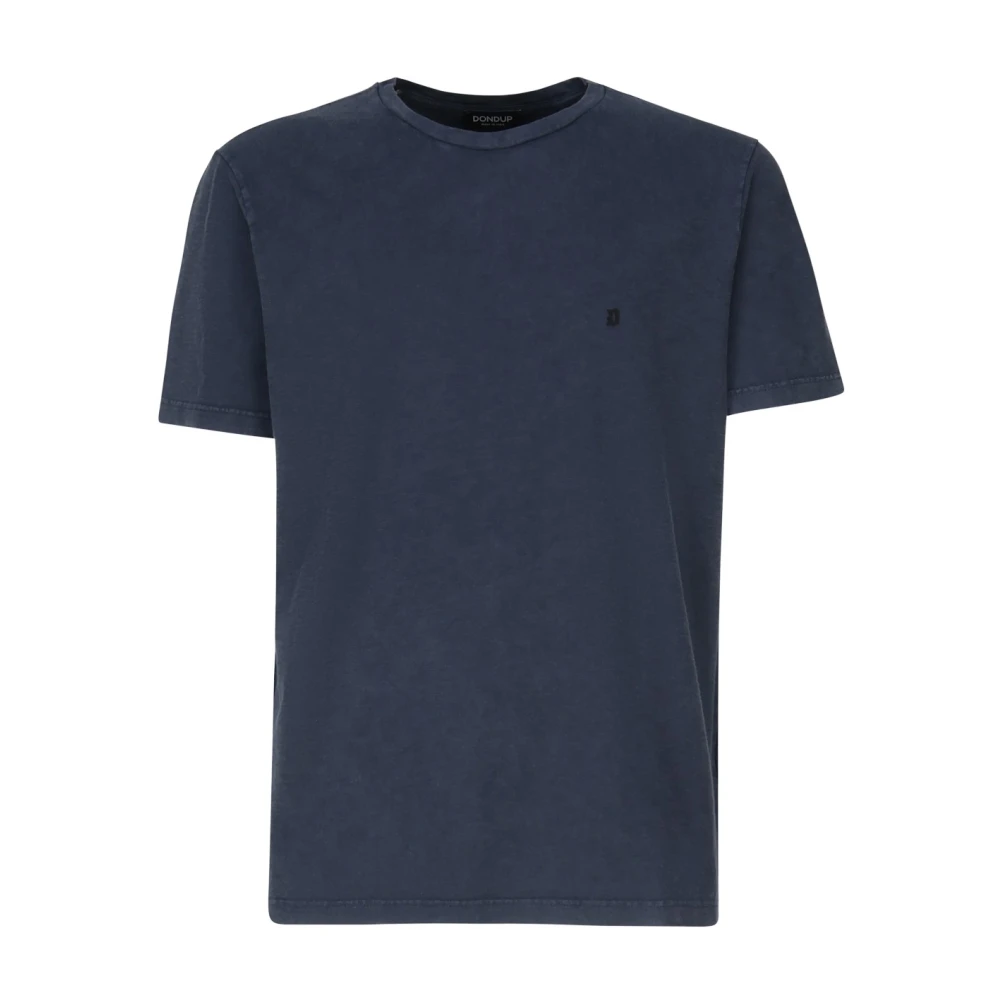 Dondup Blauwe Regular Fit T-shirt Blue Heren