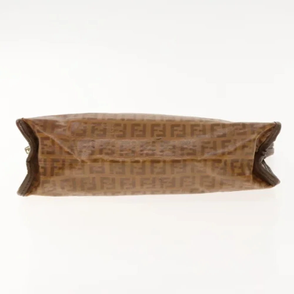 Fendi Vintage Pre-owned Canvas clutches Brown Dames
