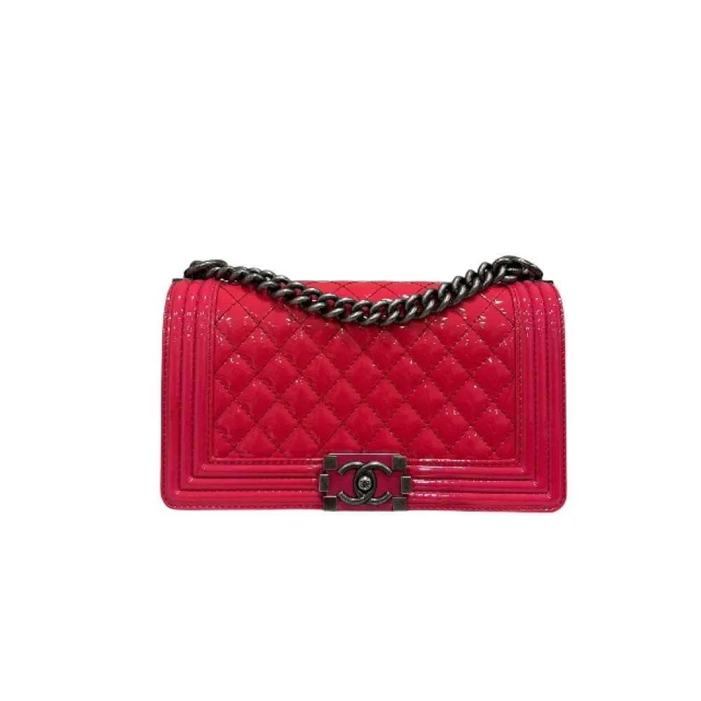 Chanel Vintage Pre-owned Leather chanel-bags Pink Dames