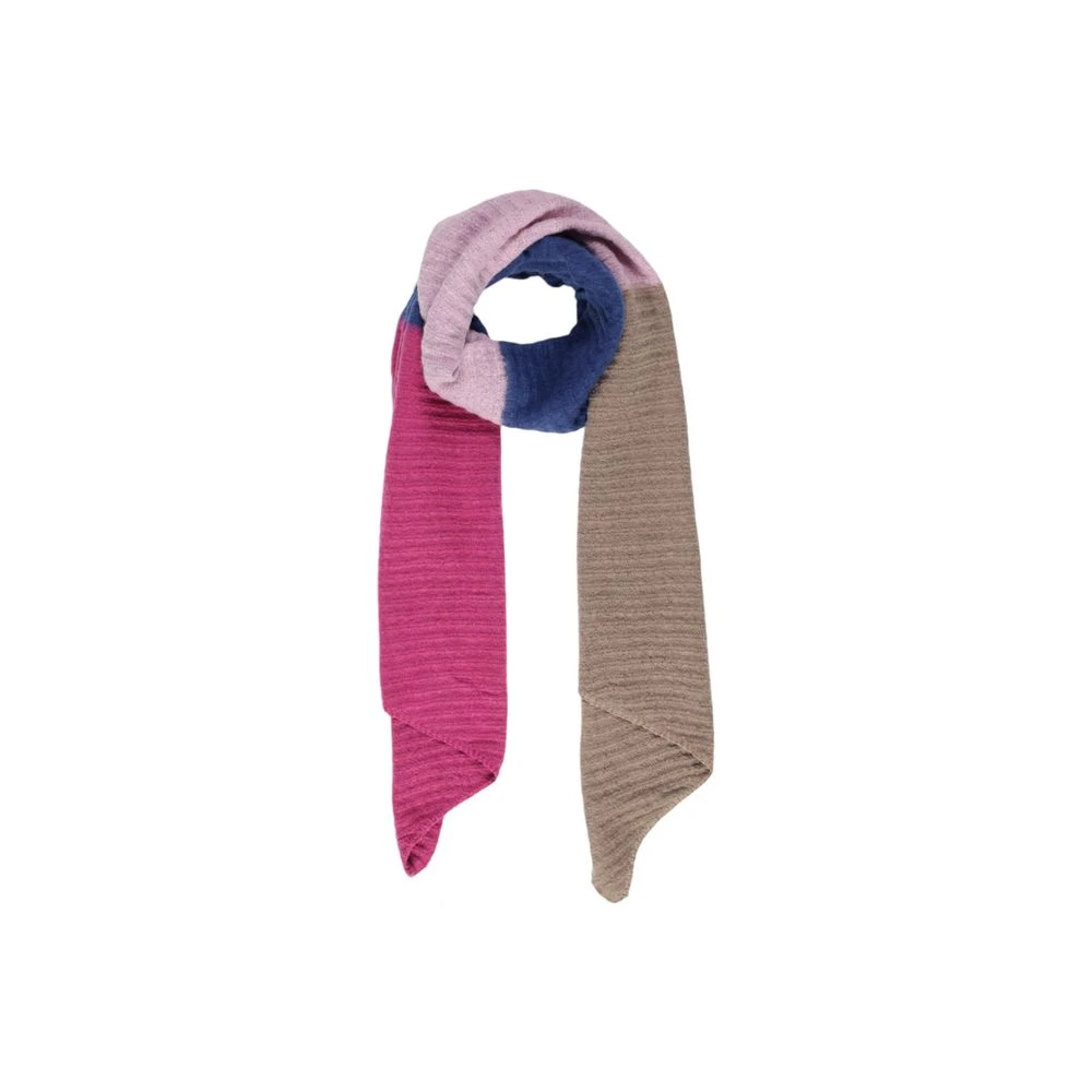 Pieces Blauwe Sjaal Gerecycled Polyester Vrouwen Multicolor Dames