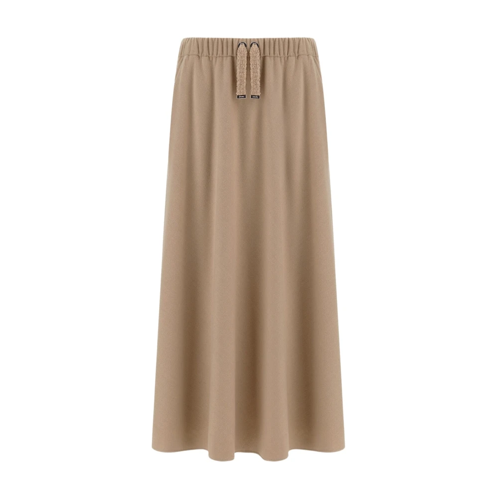 Herno Resort Midi Skirt - Female - Midi Skirts - Beige - L - Skirts