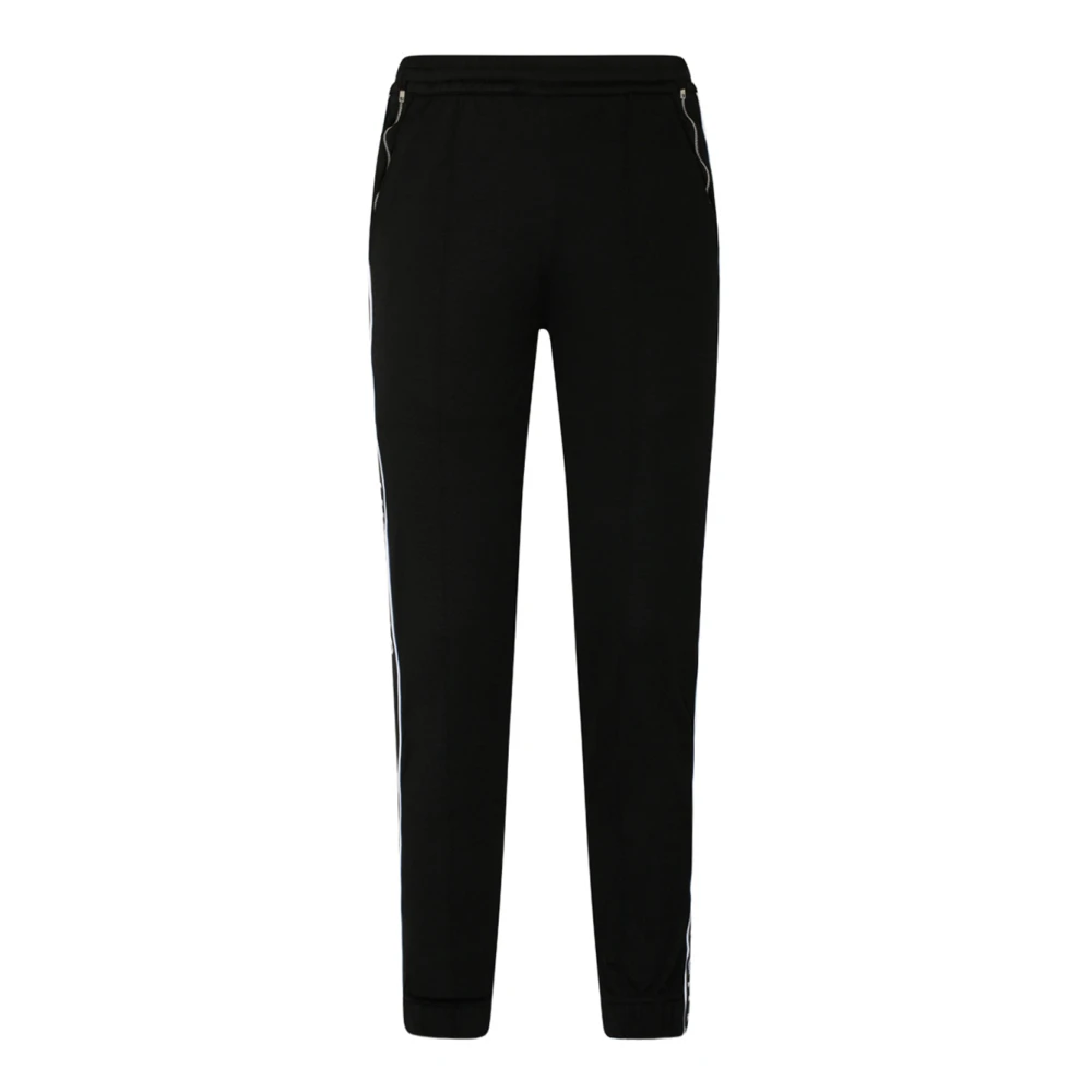 Givenchy Men's Black Sweatpants, S, Jersey Logo Bands Joggers