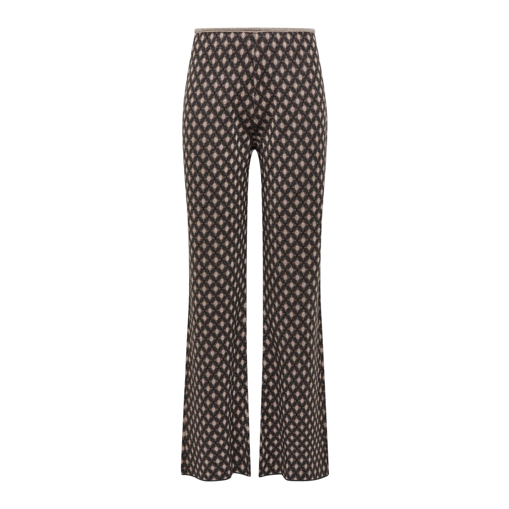 Maliparmi Lucky Pois Jacquard Broek Gray Dames
