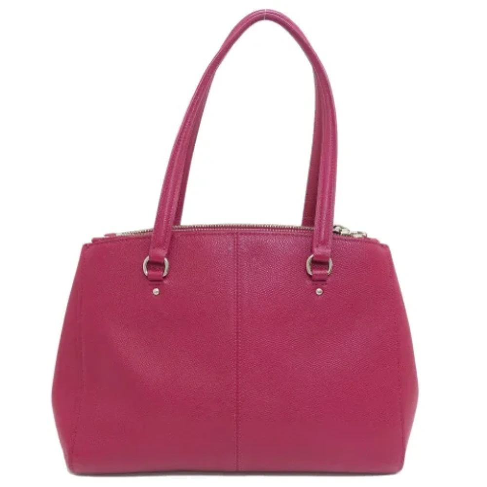 Coach Pre-owned Leather handbags Brown Dames