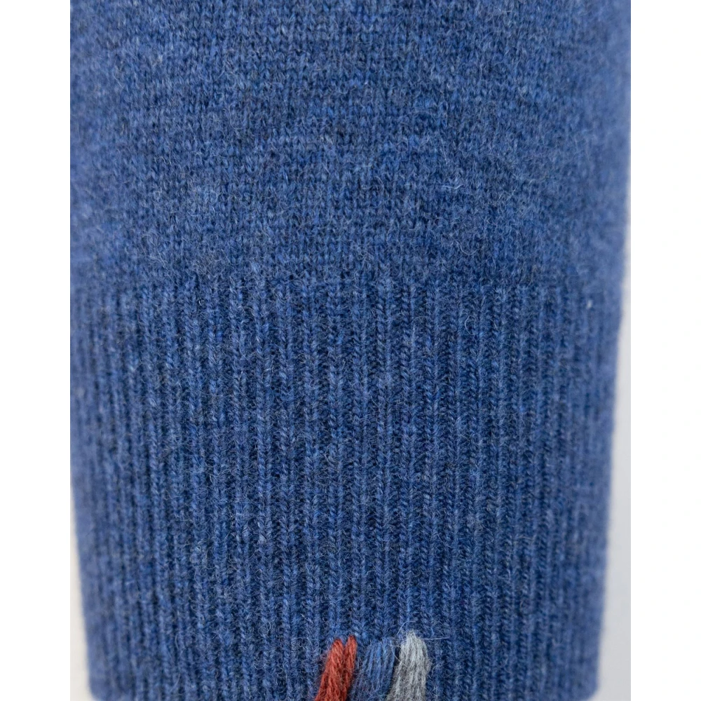 PAUL & SHARK Blauwe Crew Neck Sweater Regular Fit Blue Heren
