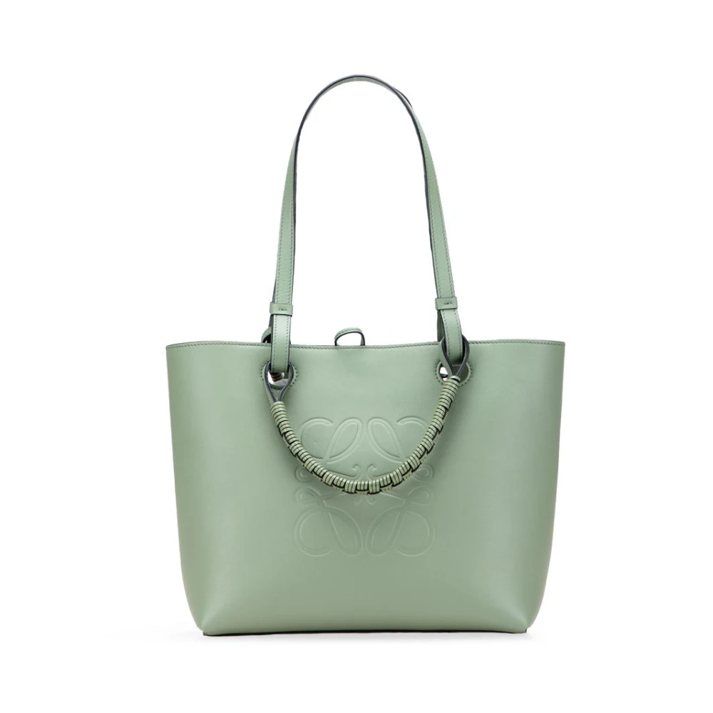 Loewe Pre-Owned Women's Green Pre-Owned Leather Tote Bag