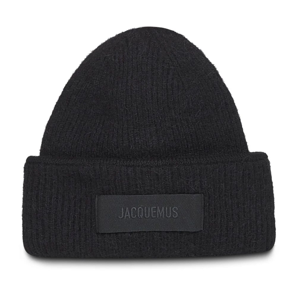 Jacquemus Unisex Nero - The Gros Grain Beanie - Accessories - One Size - Immagine 2