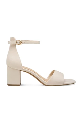 Beige Platta Sandaler för Kvinnor
