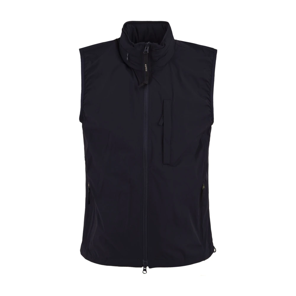 Aspesi Homme Bleu - Stretch Nylon Vest - Vestes - Taille: 3XL