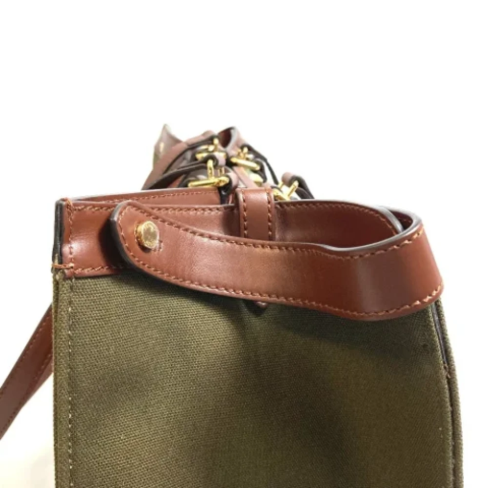 Fendi Vintage Pre-owned Cotton fendi-bags Green Dames