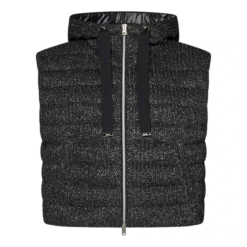 Herno Women's Black Down-Filled Hooded Coat