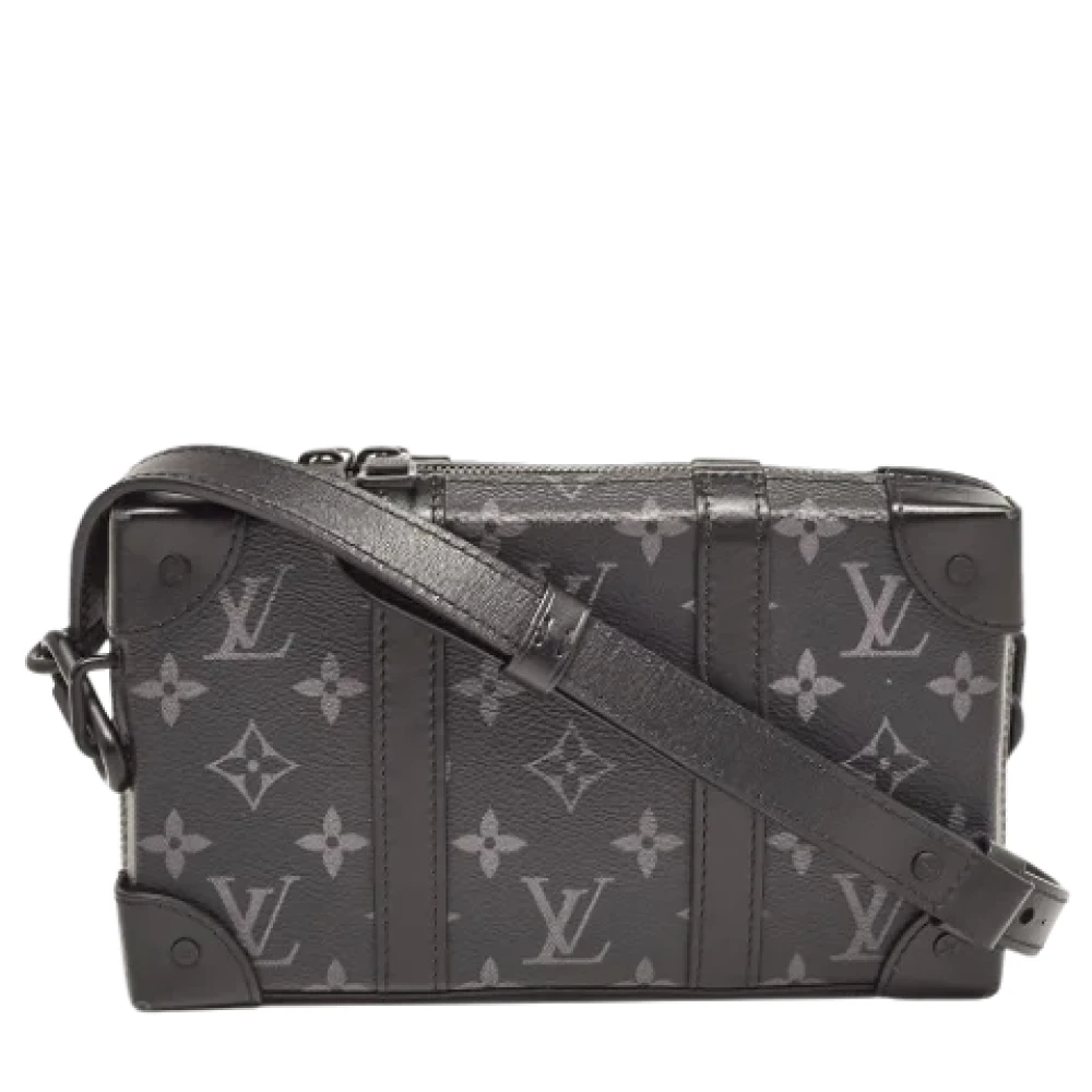 Pre-owned Svart belagt lerret Louis Vuitton Crossbody Bag