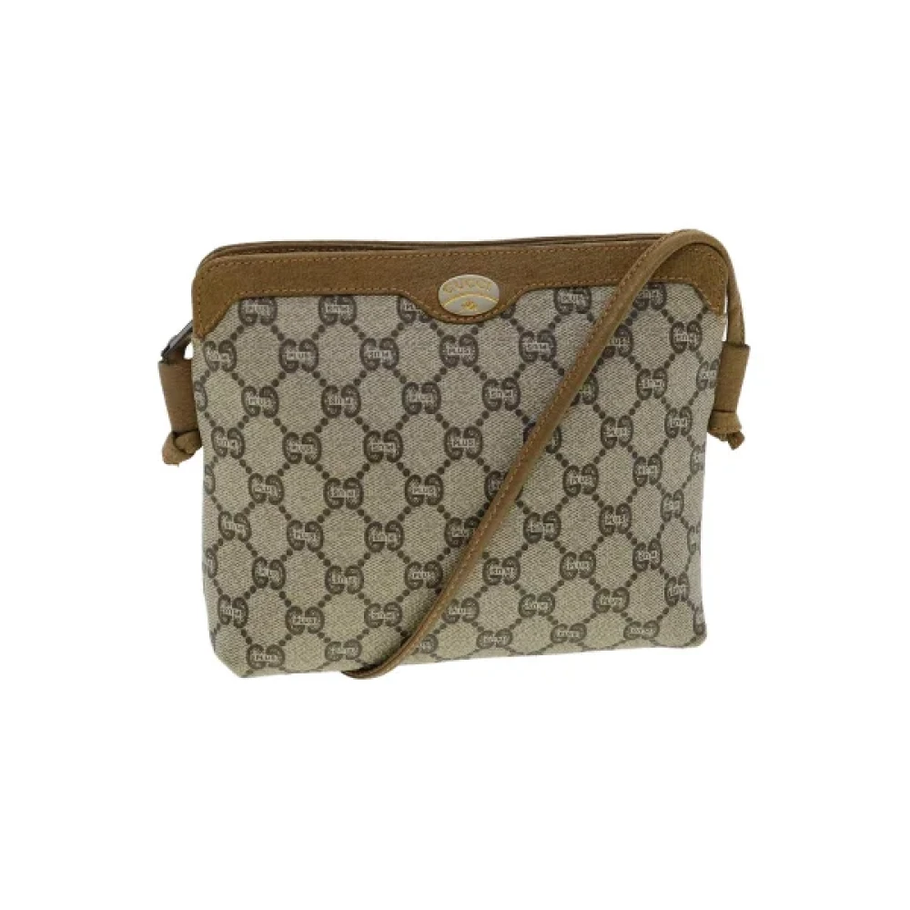 Gucci Vintage Pre-owned Cotton gucci-bags Brown Dames