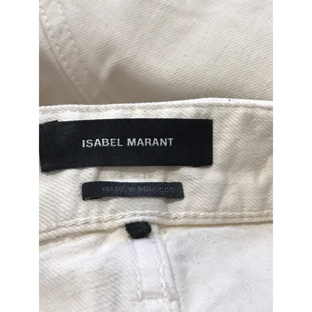 Isabel Marant Pre-owned Cotton jeans Beige Dames