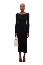 black-knit-long-sleeve-dress