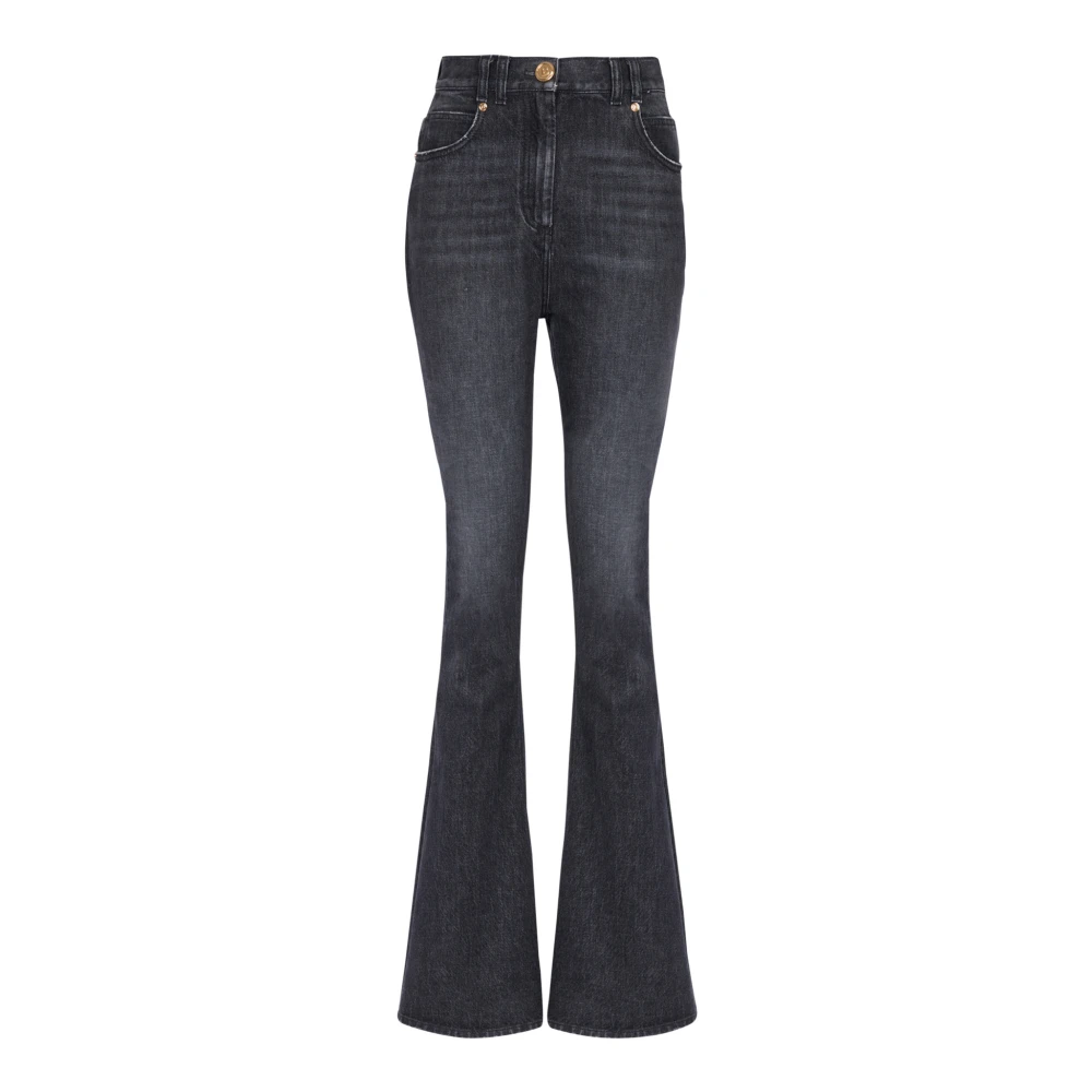 Balmain Eco-ontworpen bootcut jeans Black Dames