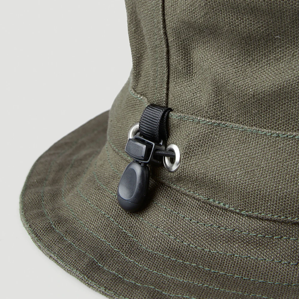 Ostrya Logo Print Bucket Hat Green Heren