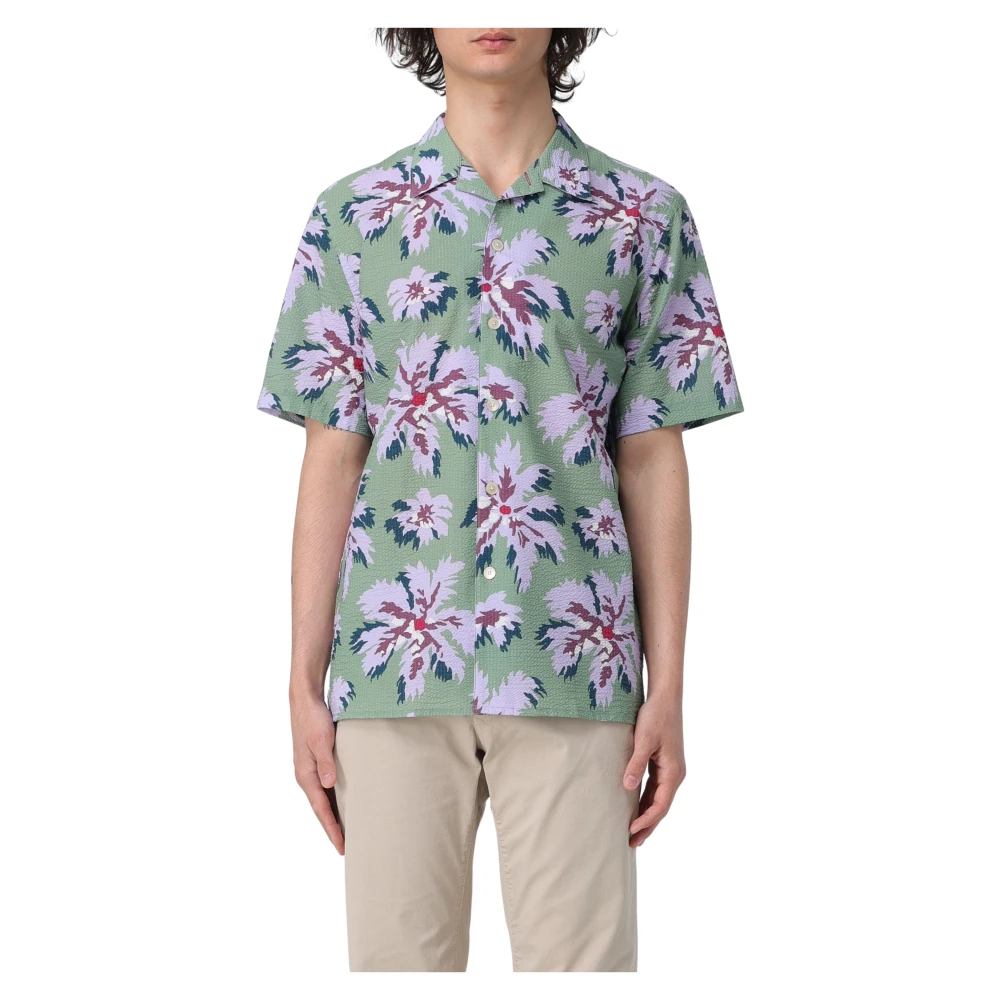 Paul Smith Heren Casual Fit Korte Mouw Overhemd Multicolor Heren