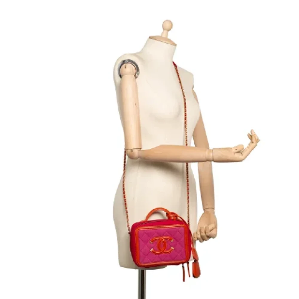 Chanel Vintage Pre-owned Cotton chanel-bags Pink Dames