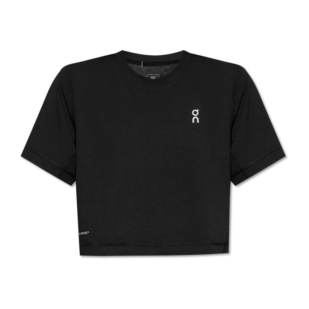 ON Running Trainings T-shirt met logo Black Dames