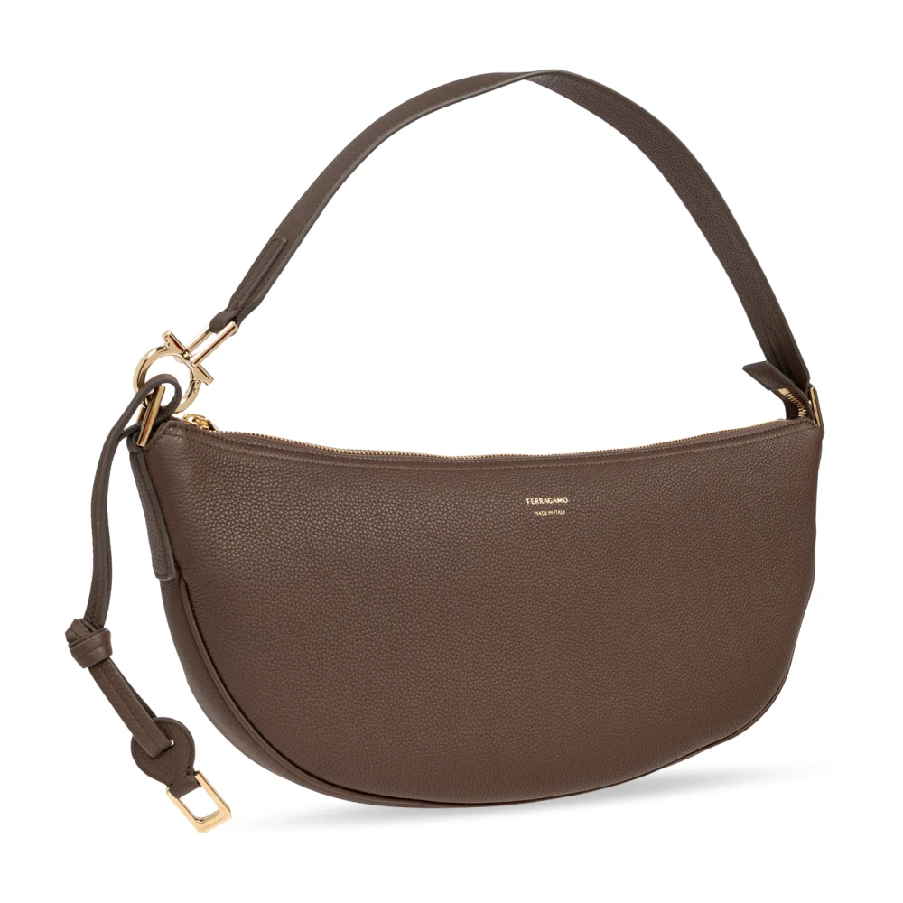 Salvatore Ferragamo Schoudertas Brown Dames