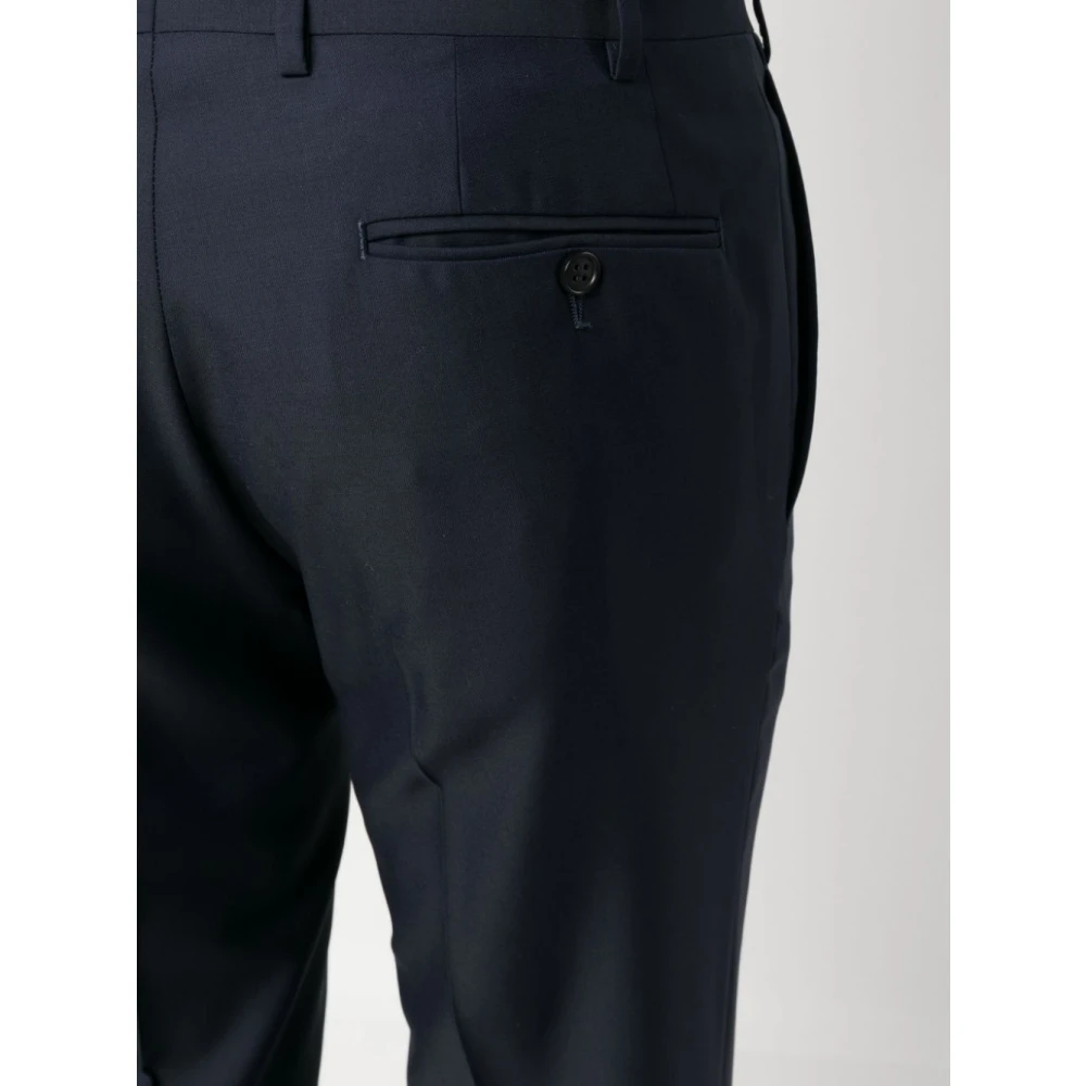 Canali Wollen pak met twee knopen Blue Heren