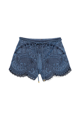 coco-embroidered-denim-shorts