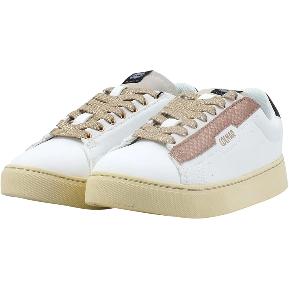 Colmar Roze Sneakers met Witte en Zwarte Accenten