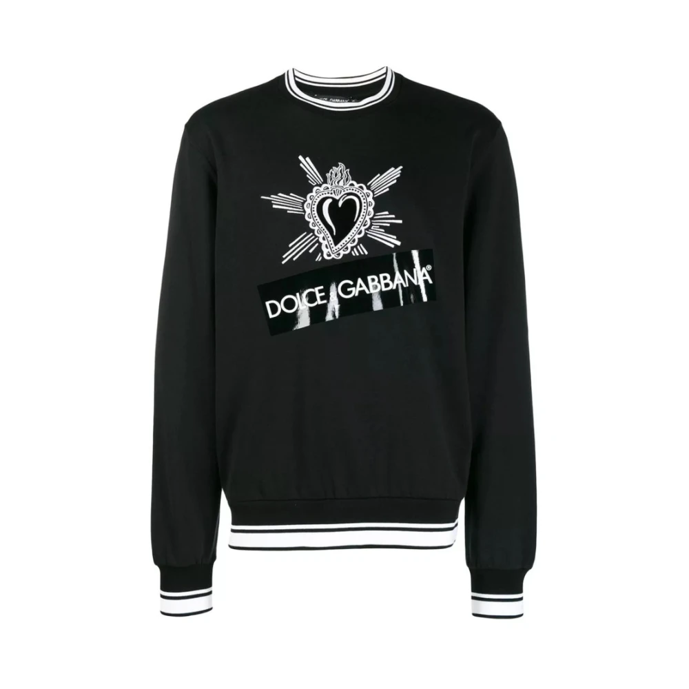Dolce & Gabbana Zwarte Sweatshirt G9Ow6T G7Slz Black Heren