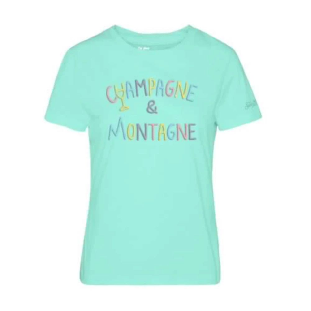 MC2 Saint Barth Korte mouw T-shirt Champagne & Berg diverse kleuren Green Dames