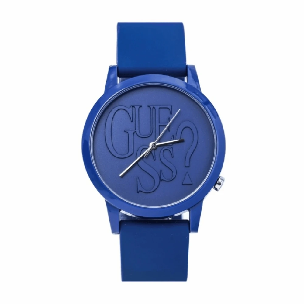 Guess Blå Resin Kvarts Unisex Klocka Blue, Unisex