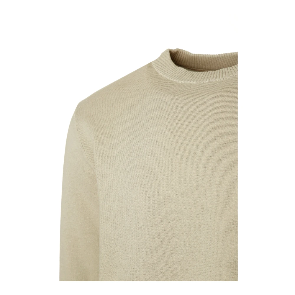 Samsøe Geribbelde Gebreide Trui Saniklas Beige Heren